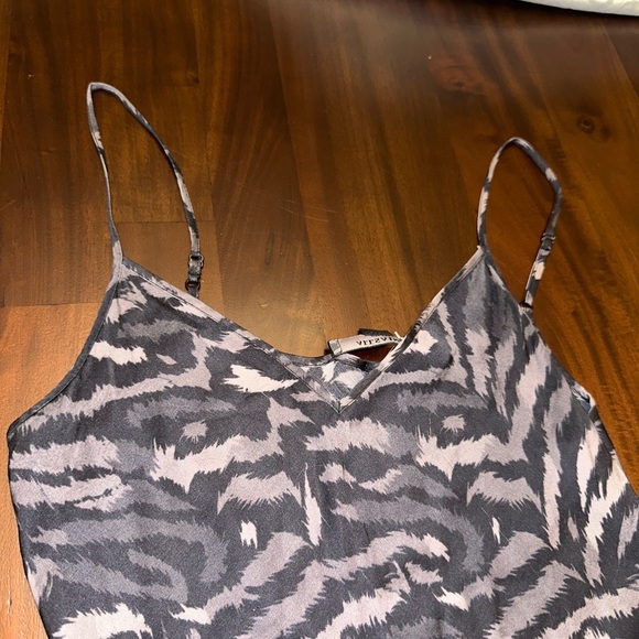 Allsaints Animal Print Slip Dress (D9) - Picture 4 of 6